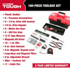Hyper Tough 160-Piece Toolbox Set for Home and Auto Repairs EasyOptionXY LLC
