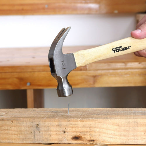 Hyper Tough 7 oz Head Weight Wood Hammer TH20215A EasyOptionXY LLC