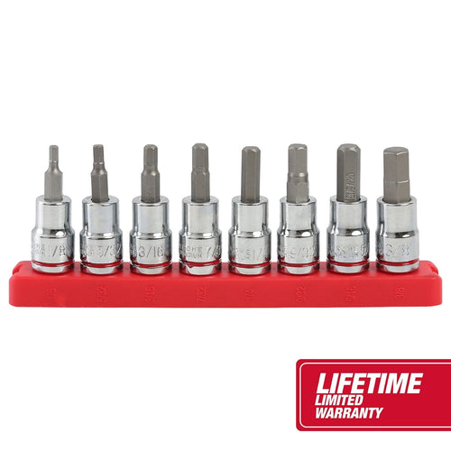 Hyper Tough 9-Piece 3/8-in Drive Standard SAE Sockets, Hex Bit Set EasyOptionXY LLC