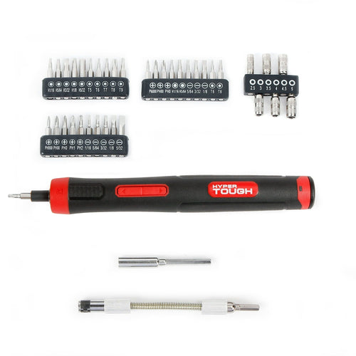 Hyper Tough 4 Volts 45-Piece Rechargeable Precision Screwdriver Set, Model 30009, New EasyOptionXY LLC
