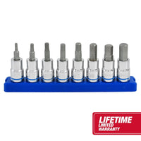 Hyper Tough 9-Piece 3/8-inch Drive, Metric Hex Socket Bit Set for Automotive and DIY Projects, 6568 EasyOptionXY LLC