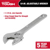 Hyper Tough 10-inch Adjustable Wrench, Steel Construction, Model 43181 EasyOptionXY LLC