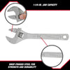 Hyper Tough 10-inch Adjustable Wrench, Steel Construction, Model 43181 EasyOptionXY LLC