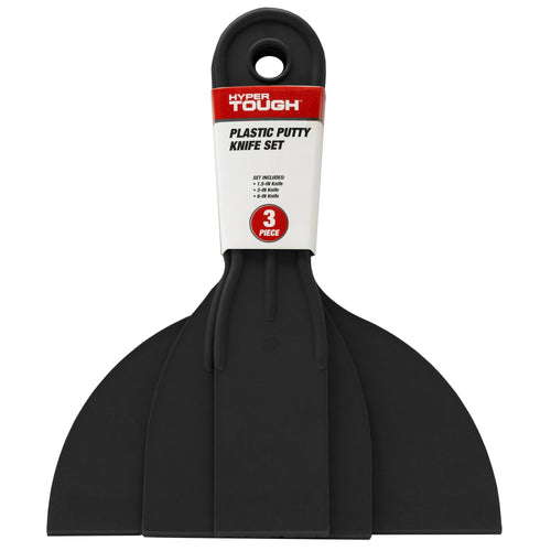 Hyper Tough Plastic Putty Knife Set, 3 Piece (1.5", 3" and 6") EasyOptionXY LLC