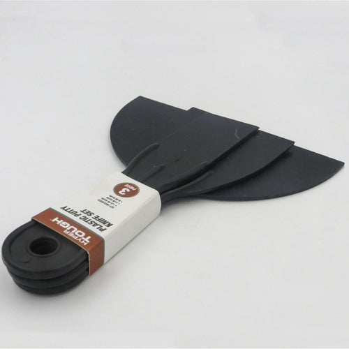 Hyper Tough Plastic Putty Knife Set, 3 Piece (1.5", 3" and 6") EasyOptionXY LLC