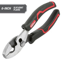Hyper Tough 6" Standard Slip Joint Pliers , Ergonomic Handle, 2-Position Jaw EasyOptionXY LLC