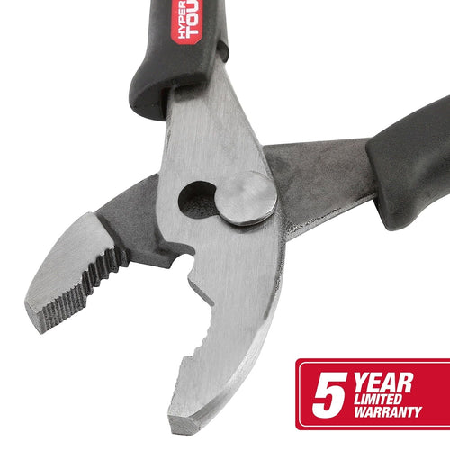 Hyper Tough 6" Standard Slip Joint Pliers , Ergonomic Handle, 2-Position Jaw EasyOptionXY LLC