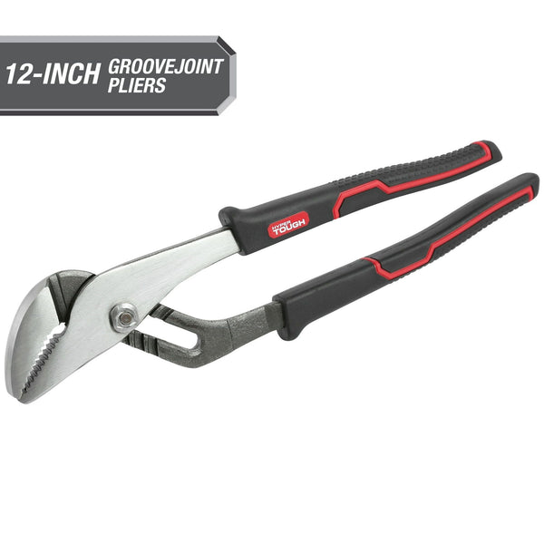 Hyper Tough 12-inch Groove Joint Pliers with Ergonomic Comfort Grips, 5736V EasyOptionXY LLC