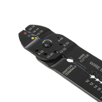 Hyper Tough Wire Stripper / Crimper and 25 Piece Terminal Set TD21802B, New, 8 oz EasyOptionXY LLC