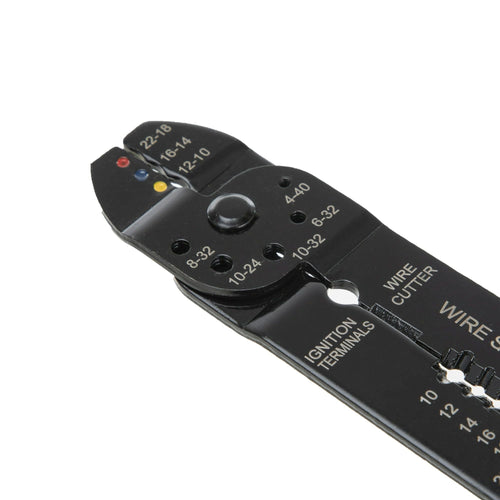 Hyper Tough Wire Stripper / Crimper and 25 Piece Terminal Set TD21802B, New, 8 oz EasyOptionXY LLC