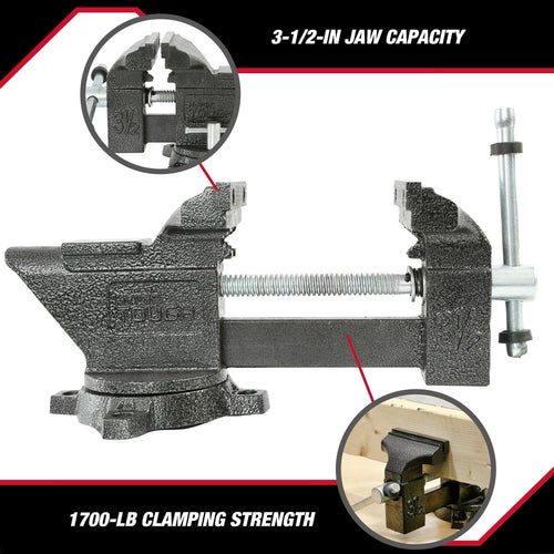 Hyper Tough 3-1/2-Inch Light-Duty Vise, 42935 EasyOptionXY LLC