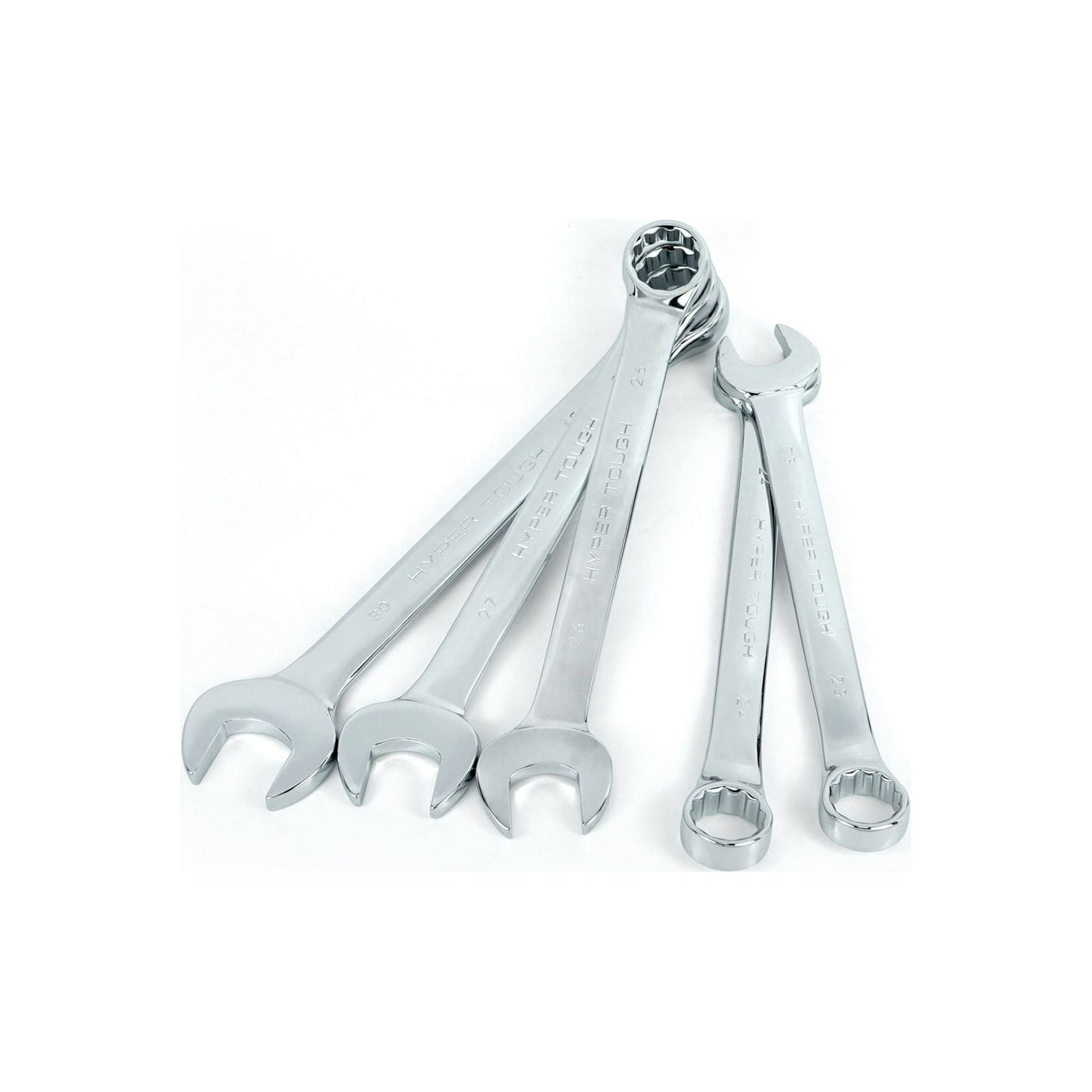 Hyper Tough 5-Piece Metric Jumbo Combination Wrench Set EasyOptionXY LLC