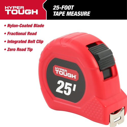Hyper Tough 25 Foot Tape Measure, Model 42040 EasyOptionXY LLC