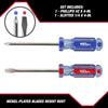 Hyper Tough 2-Piece Acetate Handle Screwdriver Set EasyOptionXY LLC
