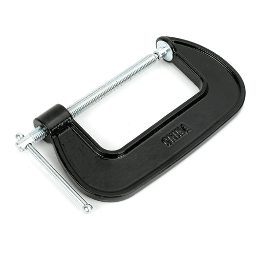 Hyper Tough 4-inch C-Clamp with Steel Threaded Screw and Swivel Jaw Pad EasyOptionXY LLC