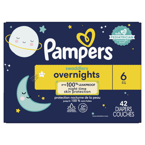 Pampers Swaddlers Overnight Diapers Size 6, 42 Count EasyOptionXY LLC