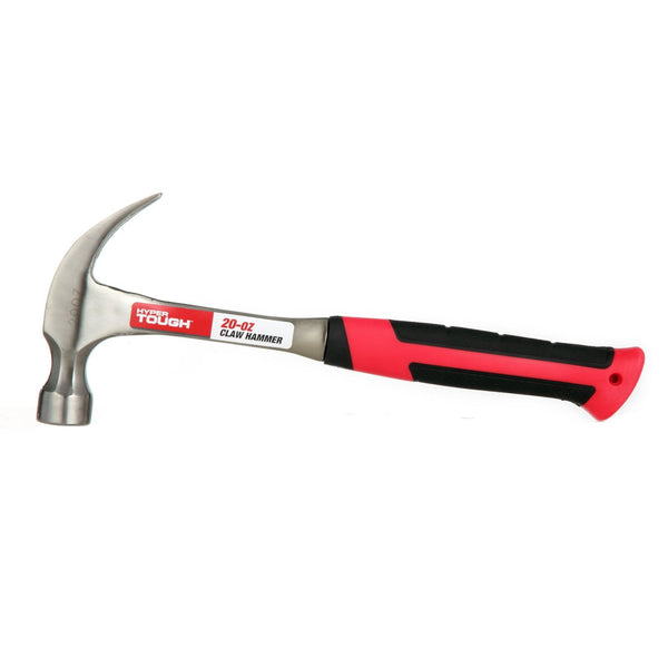 Hyper Tough 20 oz. Steel Shaft Claw Hammer with Comfort Grip TH20199A EasyOptionXY LLC