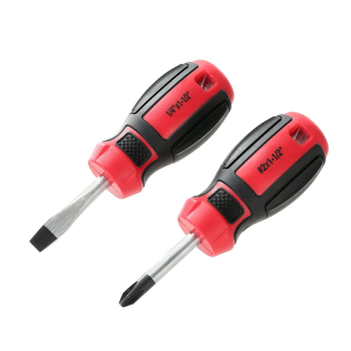 Hyper Tough 2 Piece Stubby Screwdriver Set TS70820N EasyOptionXY LLC