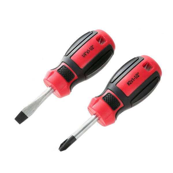 Hyper Tough 2 Piece Stubby Screwdriver Set TS70820N EasyOptionXY LLC