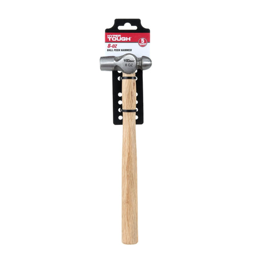 Hyper Tough 8 Ounce Ball Peen Wood Handle Hammer TH20203Z EasyOptionXY LLC
