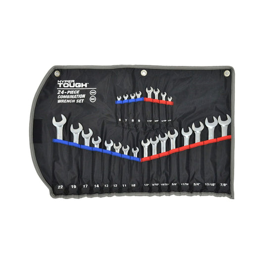 Hyper Tough 24 Pc Combination Wrench Set EasyOptionXY LLC