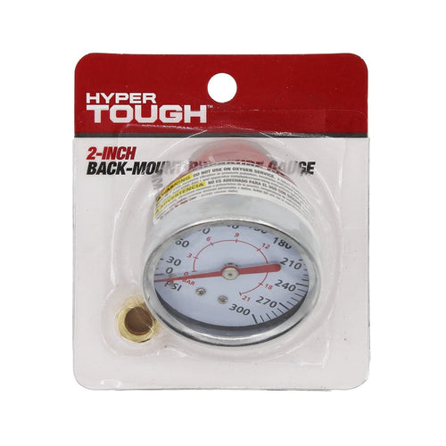 Hyper Tough 300 PSI 2 Inch Pressure Gauge with Adapter EasyOptionXY LLC