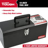 Hyper Tough 16-inch Black Metal Tool Box with Removable Tool Tray EasyOptionXY LLC