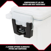 Hyper Tough Frost Locking and Stacking Utility and Tool Box, Durable Plastic 11.5" x 5.06" x 7.25" EasyOptionXY LLC