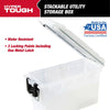 Hyper Tough Frost Locking and Stacking Utility and Tool Box, Durable Plastic 11.5" x 5.06" x 7.25" EasyOptionXY LLC