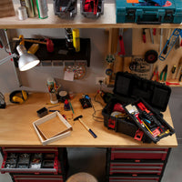 Hyper Tough 16-inch Toolbox, Plastic Tool and Hardware Storage, Black EasyOptionXY LLC