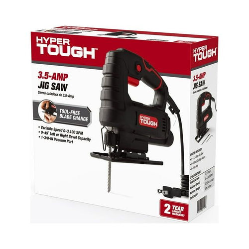 Hyper Tough 3.5-Amp Corded Jig Saw, Eelectric, 120 Volt, 44002 EasyOptionXY LLC