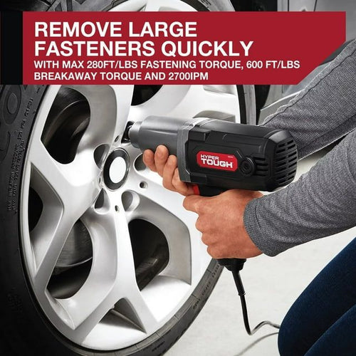 Hyper Tough 7.5A Corded Impact Wrench with 1/2 inch Anvil, AQ00049G, 120 Volts EasyOptionXY LLC