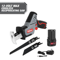 Hyper Tough 12V Max Lithium-Ion Compact Reciprocating Saw with 1.5Ah Battery and Charger, 80005 EasyOptionXY LLC