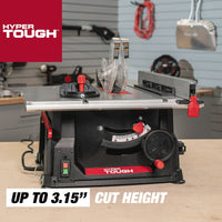 Hyper Tough 10-inch 15Amp Table Saw, TS1001 EasyOptionXY LLC