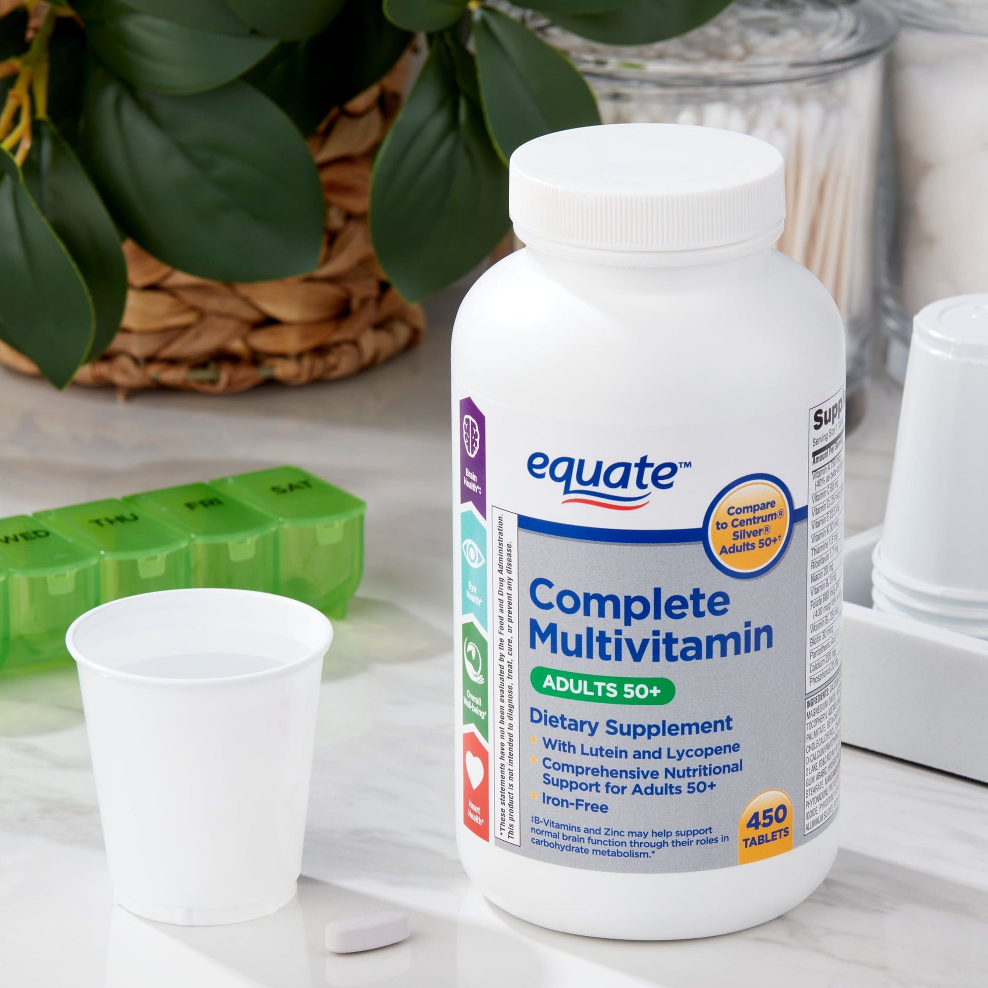 Equate Complete Multivitamin/Multimineral Supplement Tablets; Adults 50+; 450 Count EasyOptionXY LLC