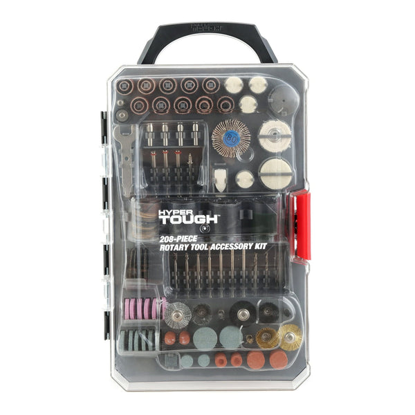 Hyper Tough 208 Piece Rotary Tool Accessory Kit with Storage Case EasyOptionXY LLC