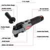 Hyper Tough 12V Max Lithium-Ion Brushless Oscillating Multi-Tool with 1.5Ah Battery and Charger, 80015 EasyOptionXY LLC