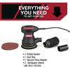 Hyper Tough 2.5 Amp Corded 5 inch Orbital Sander with Dust Bag, Vacuum Hose Adapter & 3 Sanding Sheets, New Condition EasyOptionXY LLC