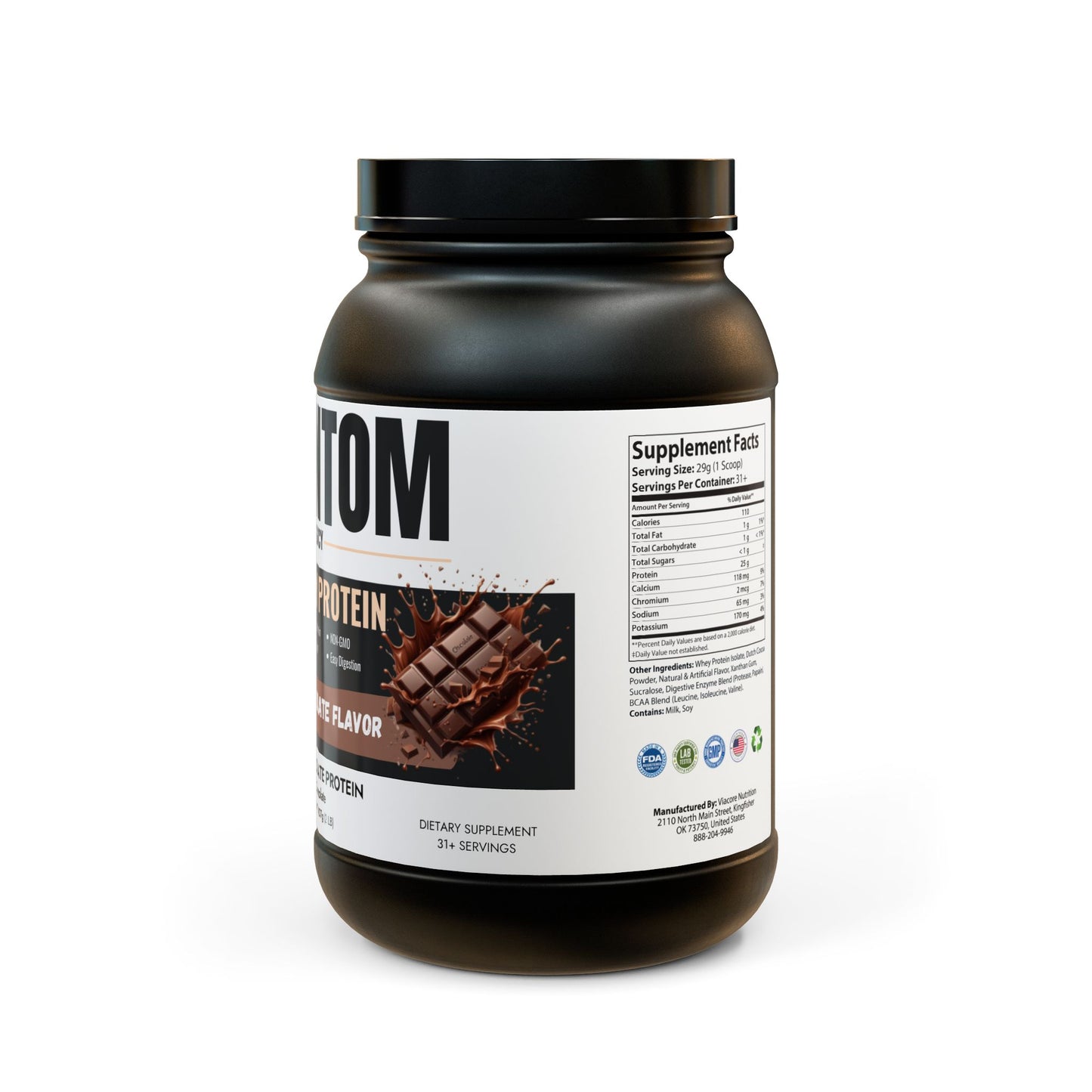 Phantom Whey Isolate Protein Supplement (907g, 2lb)
