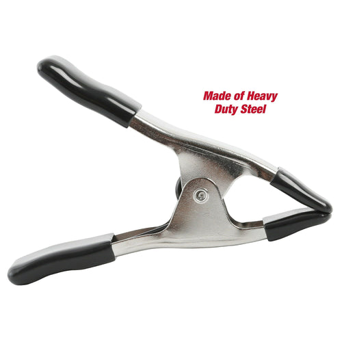 Hyper Tough 1-inch Metal Spring Clamp with Rubber Tips and Handles, Model 41036 EasyOptionXY LLC