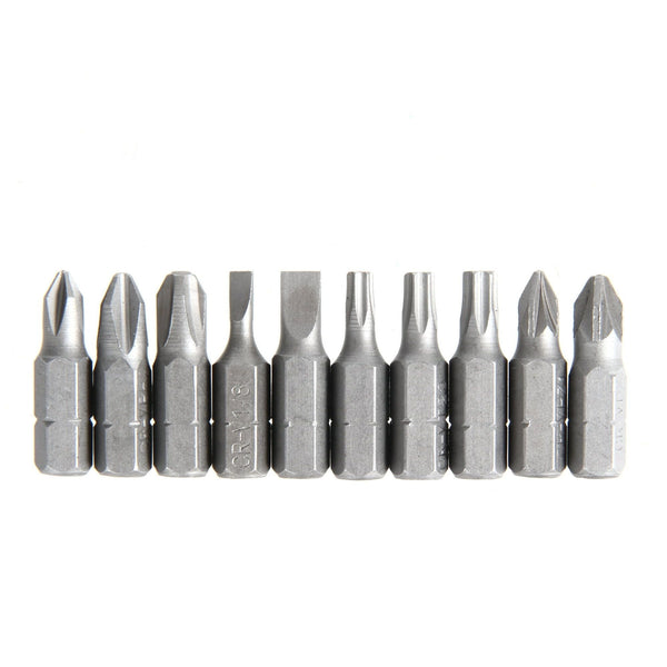 Hyper Tough 10-Piece 1 inch Screwdriver Bits, Material Steel, New Condition EasyOptionXY LLC