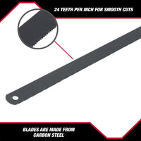 Hyper Tough 2-Pack Carbon Steel Hacksaw Blades, 4331 EasyOptionXY LLC
