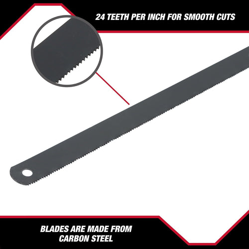 Hyper Tough 2-Pack Carbon Steel Hacksaw Blades, 4331 EasyOptionXY LLC