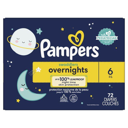 Pampers Swaddlers Overnight Diapers Size 6, 72 Count EasyOptionXY LLC