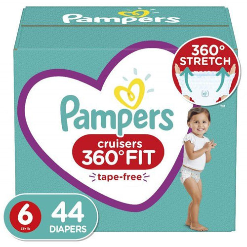 Pampers Cruisers 360 Fit Diapers, Active Comfort Size 6, 44 Count EasyOptionXY LLC