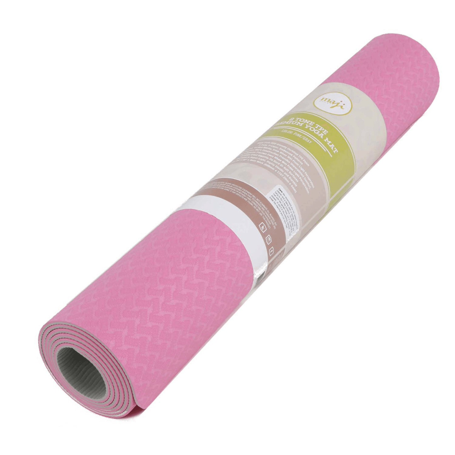 2-Tone TPE Premium Yoga Mat - Non-Slip, Eco-Friendly, Extra Cushioning for All Yoga Styles