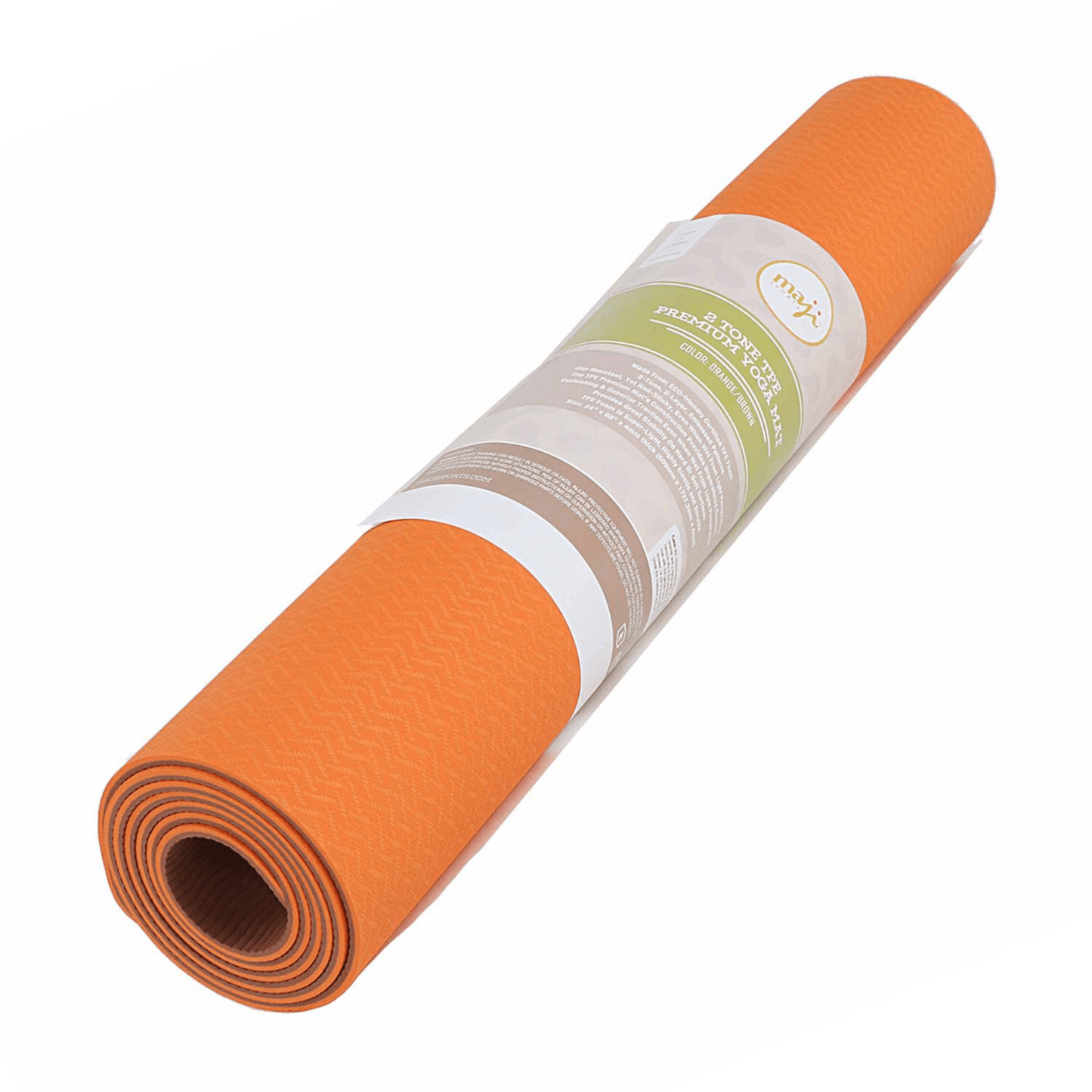 2-Tone TPE Premium Yoga Mat - Non-Slip, Eco-Friendly, Extra Cushioning for All Yoga Styles