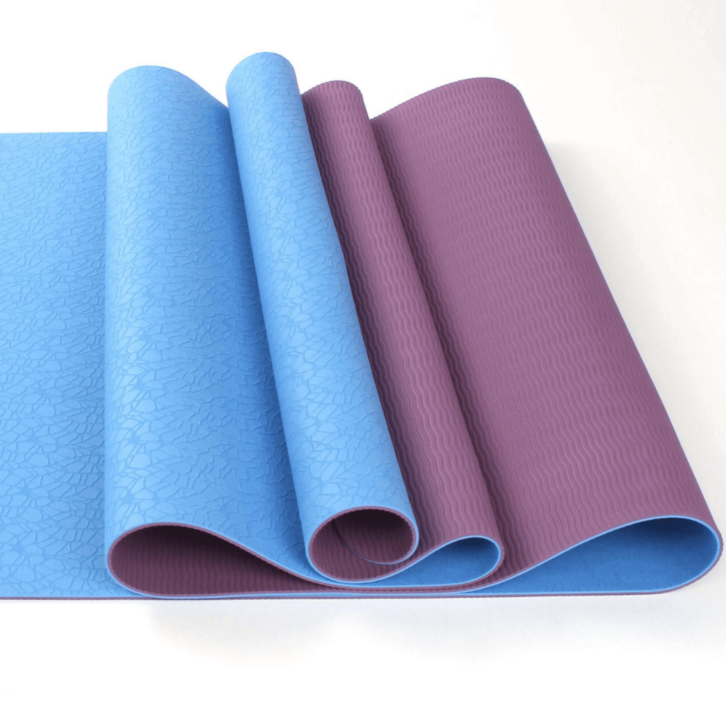 2-Tone TPE Premium Yoga Mat - Non-Slip, Eco-Friendly, Extra Cushioning for All Yoga Styles