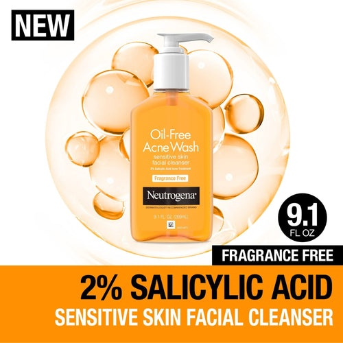 Neutrogena Oil-Free Acne Fighting Fragrance-Free Face Wash, 9.1 fl. oz EasyOptionXY LLC