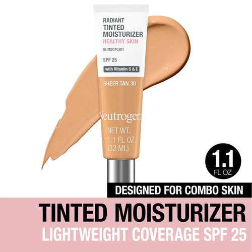 Neutrogena Radiant Tinted Face Moisturizer, Sheer Tan 30, 1.1 fl. oz EasyOptionXY LLC